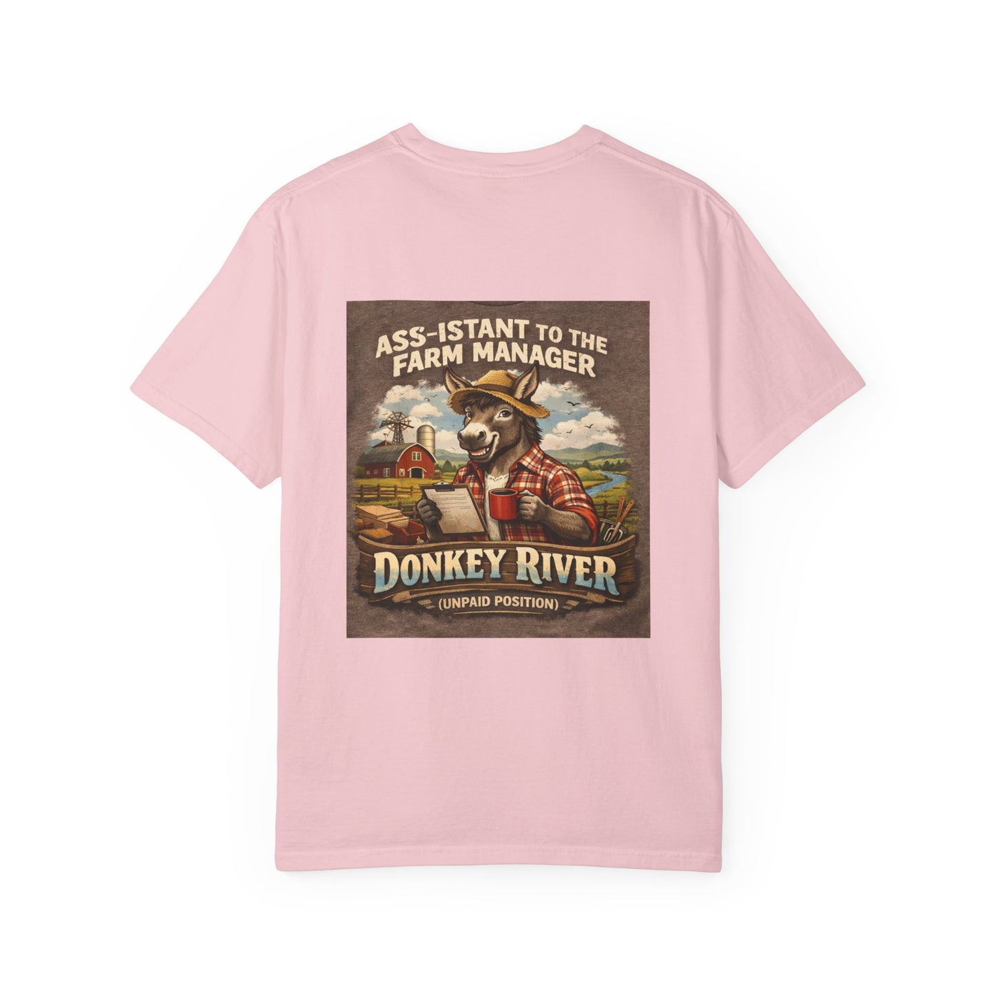 Donkey River Farm T-Shirt — "Ass-istant to the Farm Manager" Vintage Farm Graphic Tee