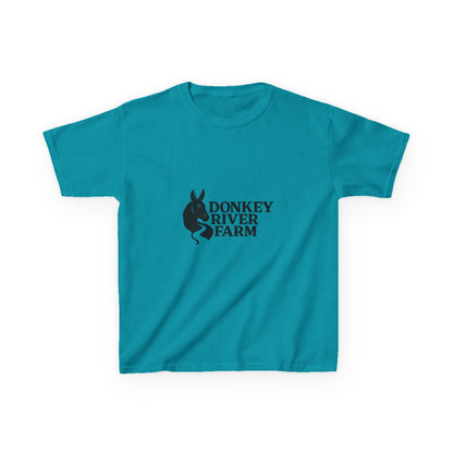 Donkey River Farm Kids T‑Shirt — Cute Donkey Logo Tee for Children