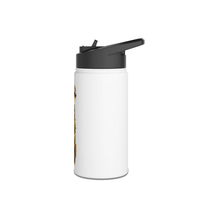 Donkey River Co-op Stainless Steel Water Bottle — Farm Donkey with Carrots Design