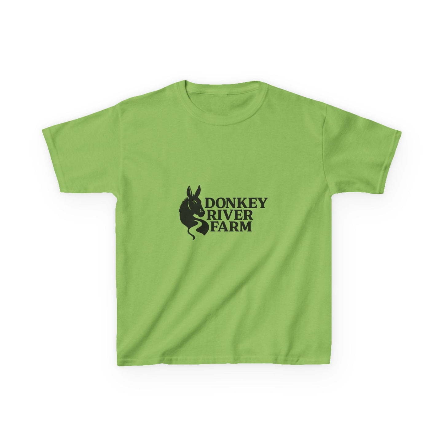 Donkey River Farm Kids T‑Shirt — Cute Donkey Logo Tee for Children