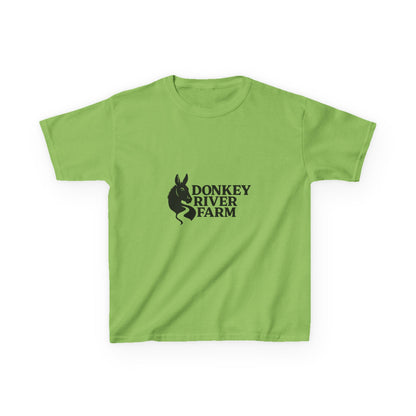 Donkey River Farm Kids T‑Shirt — Cute Donkey Logo Tee for Children