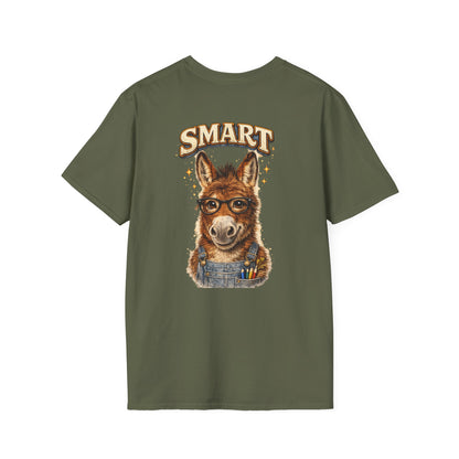 Smart Donkey T-Shirt — Funny Nerdy Animal Graphic Tee