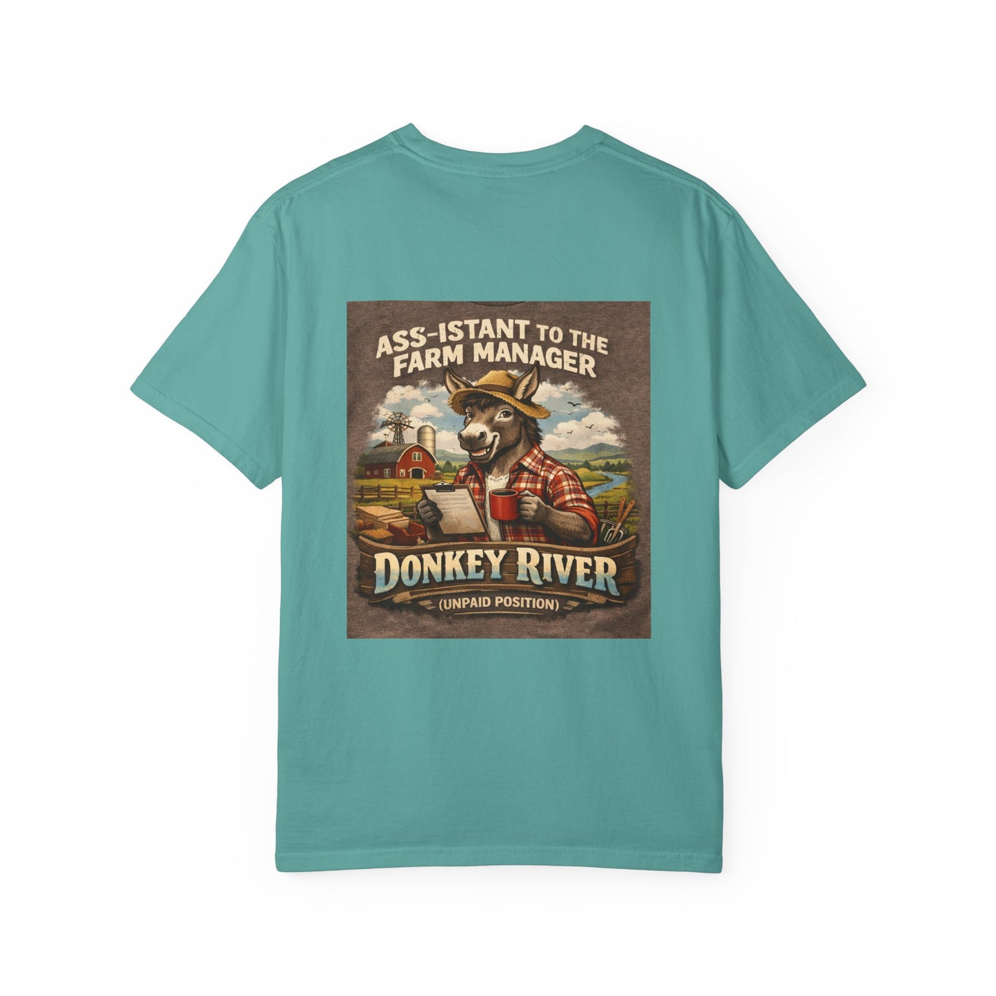 Donkey River Farm T-Shirt — "Ass-istant to the Farm Manager" Vintage Farm Graphic Tee