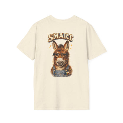 Smart Donkey T-Shirt — Funny Nerdy Animal Graphic Tee