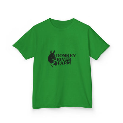Donkey River Farm Kids T‑Shirt — Cute Donkey Logo Tee for Children