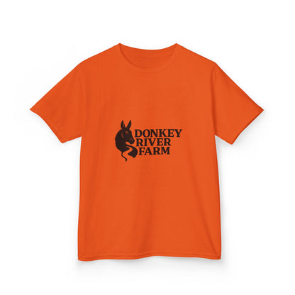 Donkey River Farm Kids T‑Shirt — Cute Donkey Logo Tee for Children