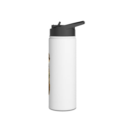 Donkey River Co-op Stainless Steel Water Bottle — Farm Donkey with Carrots Design