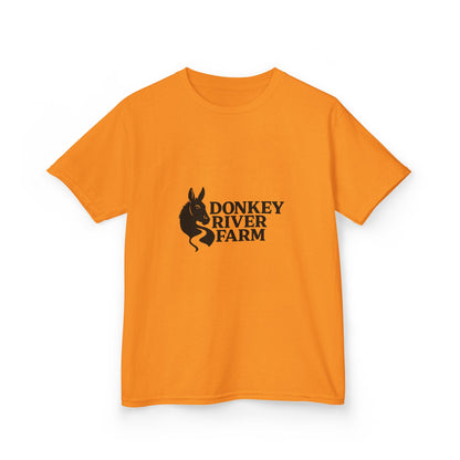 Donkey River Farm Kids T‑Shirt — Cute Donkey Logo Tee for Children