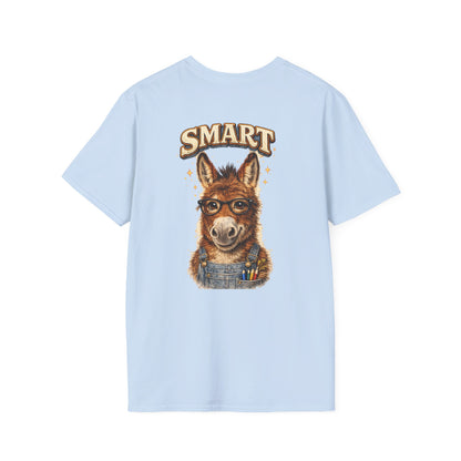Smart Donkey T-Shirt — Funny Nerdy Animal Graphic Tee