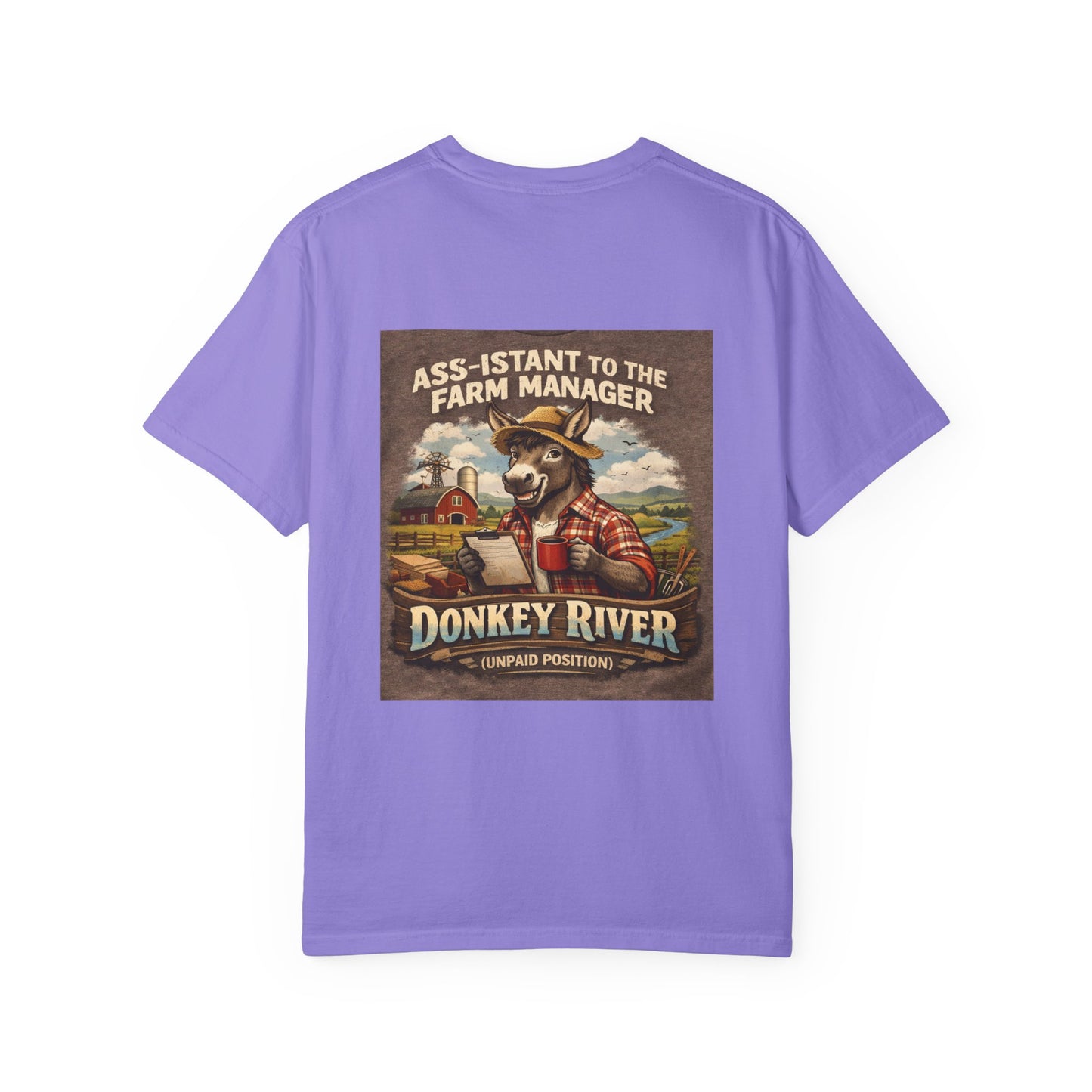 Donkey River Farm T-Shirt — "Ass-istant to the Farm Manager" Vintage Farm Graphic Tee