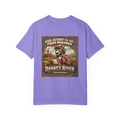 Donkey River Farm T-Shirt — "Ass-istant to the Farm Manager" Vintage Farm Graphic Tee