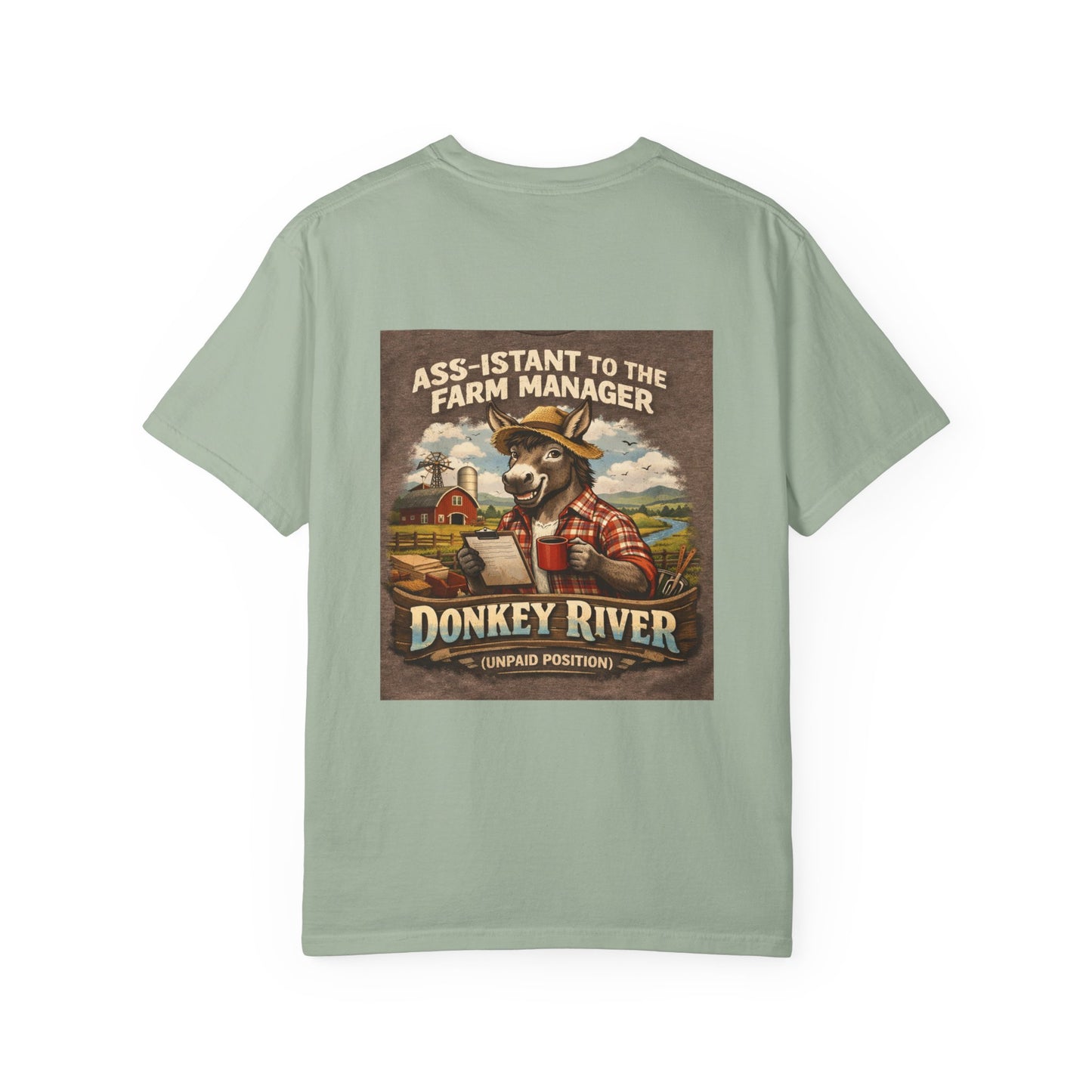 Donkey River Farm T-Shirt — "Ass-istant to the Farm Manager" Vintage Farm Graphic Tee