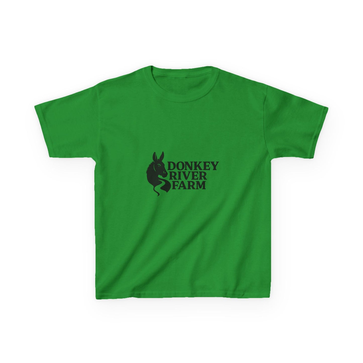 Donkey River Farm Kids T‑Shirt — Cute Donkey Logo Tee for Children