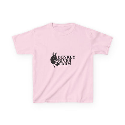 Donkey River Farm Kids T‑Shirt — Cute Donkey Logo Tee for Children
