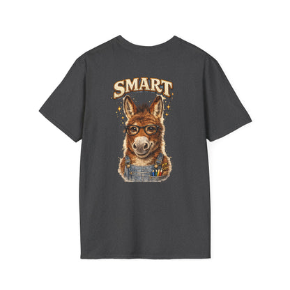 Smart Donkey T-Shirt — Funny Nerdy Animal Graphic Tee