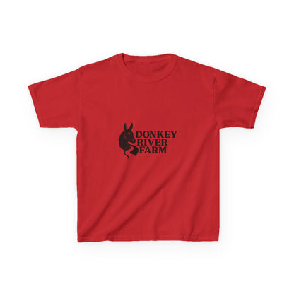 Donkey River Farm Kids T‑Shirt — Cute Donkey Logo Tee for Children